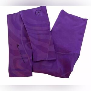 $119 ADIDAS by STELLA MCCARTNEY Leggings Yoga Pants Sz S Stretch Ankle Purple